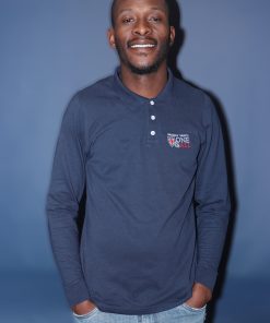 Proudly Saints Long Sleeve Mens Golfer